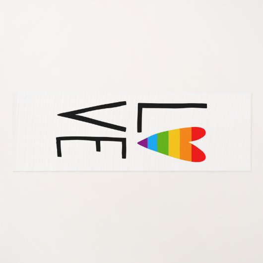 Rainbow Love Yogamat (Voorkant (horizontaal))