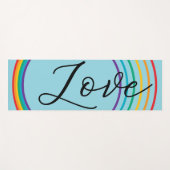 Rainbow Love Yogamat (Voorkant (horizontaal))