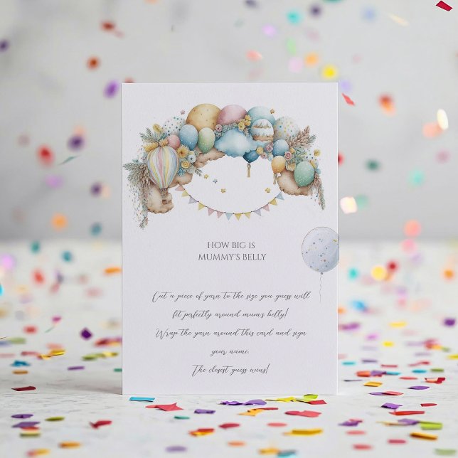 Rainbow Luchtballon Baby shower Gissen Spel (Creator heeft geüpload)