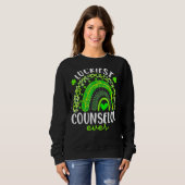 Rainbow Lucigste Counselor Ever Funny St Patricks Trui (Voorkant volledig)