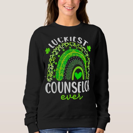 Rainbow Lucigste Counselor Ever Funny St Patricks Trui (Voorkant)