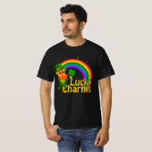 Rainbow Lucky Charms shirt, St Patricks Day, Lucky T-shirt (Voorkant volledig)