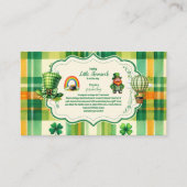 Rainbow Lucky Little Shamrock Boeken voor Baby Informatiekaartje (Voorkant)