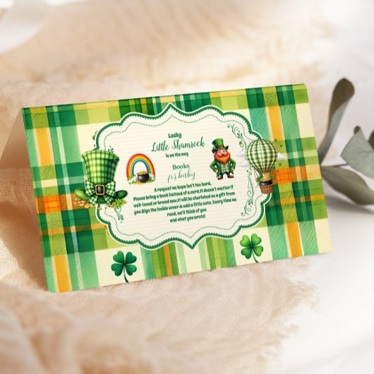 Rainbow Lucky Little Shamrock Boeken voor Baby Informatiekaartje