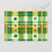 Rainbow Lucky Little Shamrock Diapper Raffle Informatiekaartje (Achterkant)