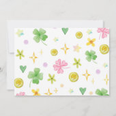 Rainbow Lucky One Dank u kaart Verjaardagsfeestje (Achterkant)