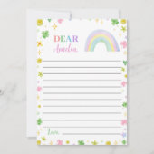 Rainbow Lucky One Time Capsule Note Bericht Kaart (Voorkant)