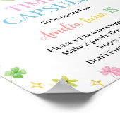 Rainbow Lucky One Verjaardag Tijd Capsule teken Poster (Hoek)