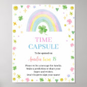 Rainbow Lucky One Verjaardag Tijd Capsule teken Poster (Voorkant)