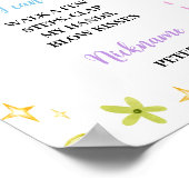 Rainbow Lucky One Verjaardagsmijlpaal Poster (Hoek)