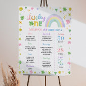 Rainbow Lucky One Verjaardagsmijlpaal Poster