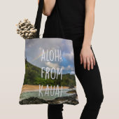 Rainbow Lumaha'i Beach, Kauai, Hawaiian Beach Bag Tote Bag (Dichtbij)