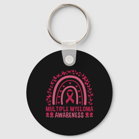 Rainbow Lymphoma Awareness Support 1 Sleutelhanger (Voorkant)
