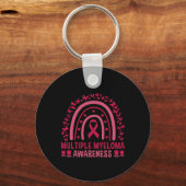 Rainbow Lymphoma Awareness Support 1 Sleutelhanger (Voorkant)