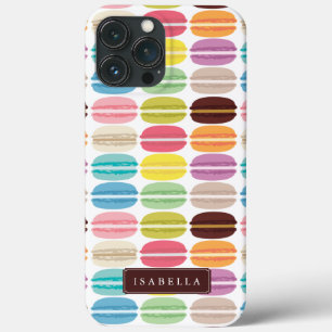 Rainbow Macarons, gepersonaliseerd iPhone 13 Pro Max Hoesje