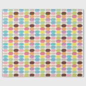 Rainbow Macarons Patroon Cadeaupapier (Vlak)