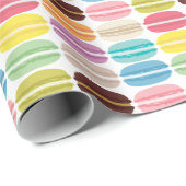 Rainbow Macarons Patroon Cadeaupapier (Rol Hoek)