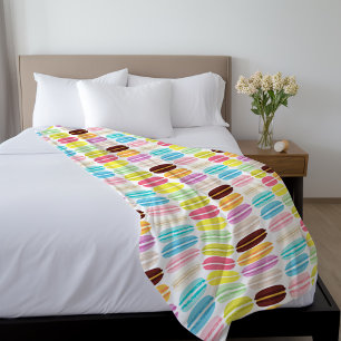 Rainbow Macarons Pattern Gepersonaliseerd Fleece Deken