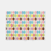 Rainbow Macarons Pattern Gepersonaliseerd Fleece Deken (Voorkant (Horizontaal))