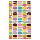 Rainbow Macarons Pattern Gepersonaliseerd Klein Cadeauzakje (Achterkant)