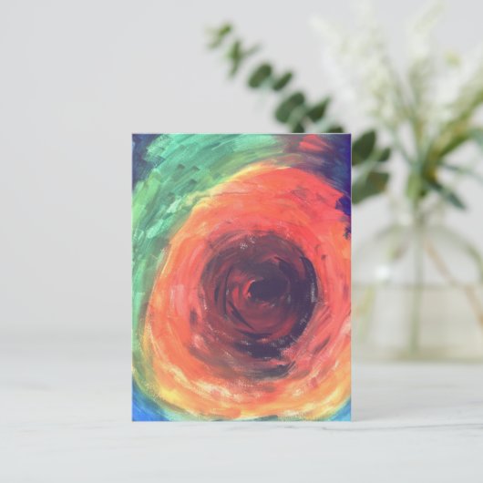 Rainbow Maelstrom Briefkaart (Staand voorkant)