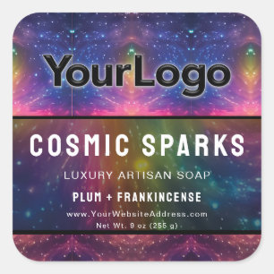Rainbow Magic Cosmic Galaxy Artisan Productlabels Vierkante Sticker