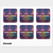 Rainbow Magic Cosmic Galaxy Artisan Productlabels Vierkante Sticker (Vel)