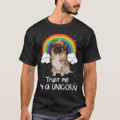 Rainbow Magic Unicorn Tibetan Spaniel T-shirt (Voorkant)