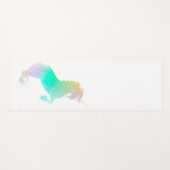 Rainbow Magic Unicorn White Fun Yoga Mat (Voorkant (horizontaal))