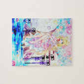 Rainbow Magical Fox Fairy Flowers Fantasy Art Legpuzzel (Horizontaal)