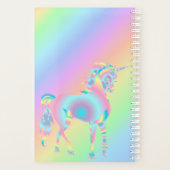 Rainbow Magical Unicorns Terug naar school Planner (Achterkant)