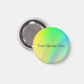 Rainbow Magnet - Personaliseer met je bericht (Voorkant / Achterkant)