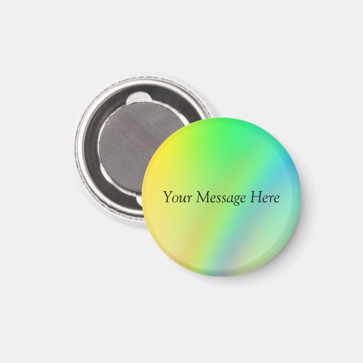 Rainbow Magnet - Personaliseer met je bericht (Voorkant / Achterkant)