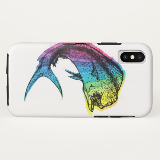 Rainbow Mahi Mahi Case-Mate iPhone Case (Achterkant (horizontaal))