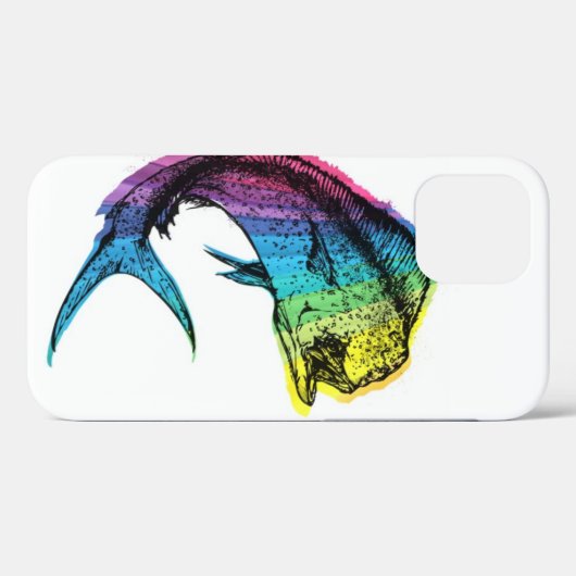 Rainbow Mahi Mahi Hoesje-Mate iPhone Case (Achterkant (horizontaal))