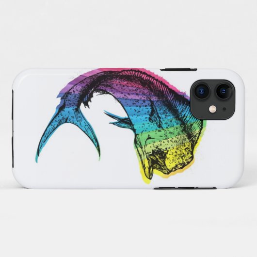 Rainbow Mahi Mahi Hoesje-Mate iPhone Case (Achterkant (horizontaal))