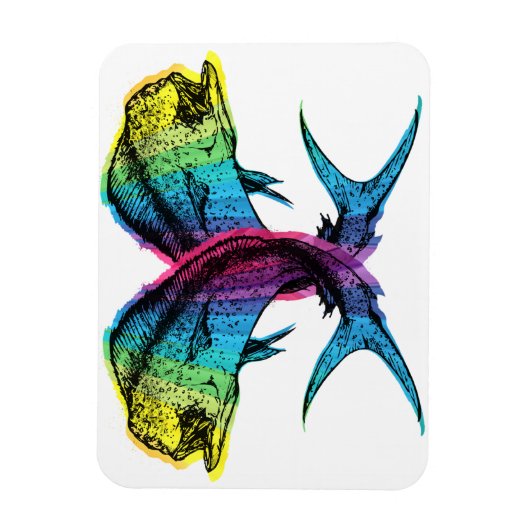 Rainbow Mahi Mahi Magneet (Verticaal)