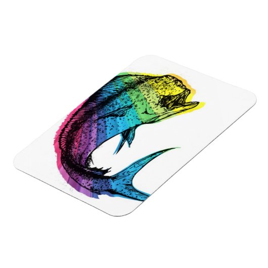 Rainbow Mahi Mahi Magneet (Linkerzijde)