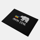 Rainbow Mama Beer altijd altijd voor altijd liefde Deurmat (Schuin)