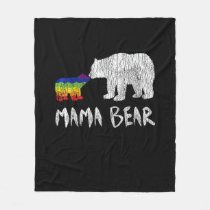 Rainbow Mama Beer altijd altijd voor altijd liefde Fleece Deken