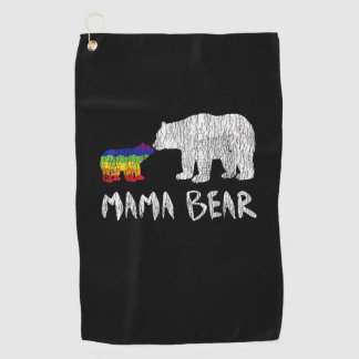 Rainbow Mama Beer altijd altijd voor altijd liefde Golfhanddoek