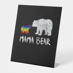 Rainbow Mama Beer altijd altijd voor altijd liefde Reclamebord Met Voetstuk