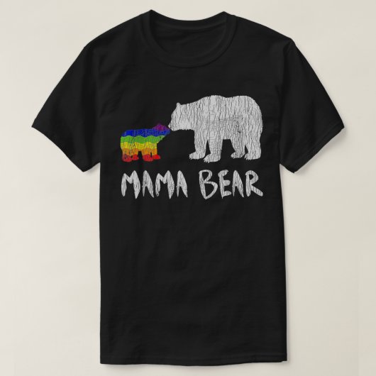 Rainbow Mama Beer altijd altijd voor altijd liefde T-shirt (Design voorkant)