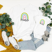 Rainbow Mama Mini Matching  Romper