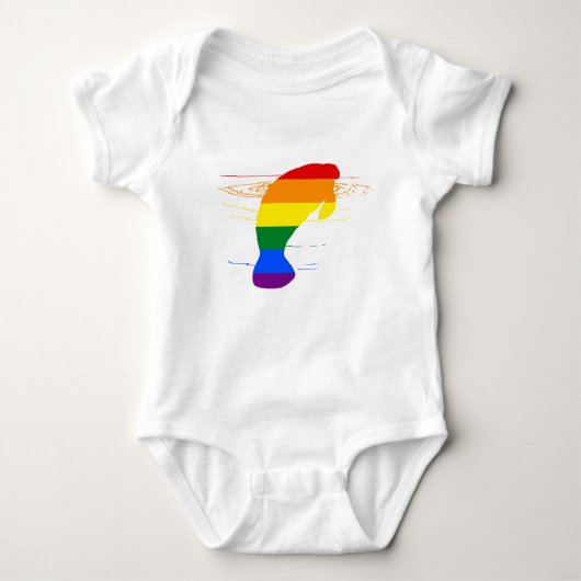 Rainbow Manatee Romper (Voorkant)
