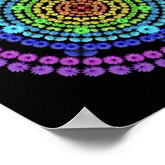 RAINBOW MANDALA 1 POSTER (Hoek)