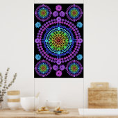 RAINBOW MANDALA 1 POSTER (Keuken)