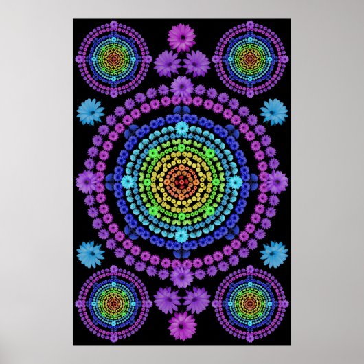 RAINBOW MANDALA 1 POSTER (Voorkant)