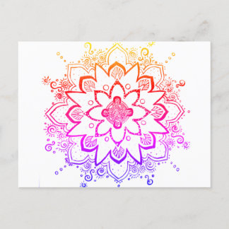 Rainbow Mandala briefkaart