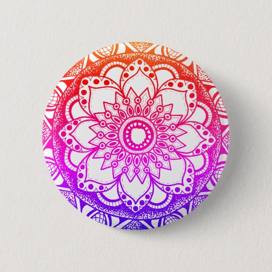 Rainbow Mandala Button (Voorkant)